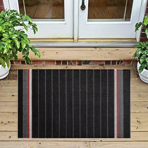 Easy Clean Washable PE Polyethylene Textilene Woven Non-Slip Stain Resistant Floor Door Mat for Indoor/Outdoor Use