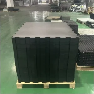 Easy-Install High-Density Shock-Absorbing Interlocking Rubber Floor Tiles for Gyms, Training Tracks, and Training Rooms
