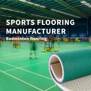 Easy Installation Professional PVC Sport Court Badminton Floor Mat Indoor