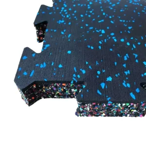Easy Installation Rubber Gym Floor Mat Interlocking Indoor Sports Flooring Tiles