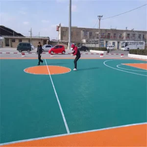 Easy to Install 20×20 Feet Backyard Basketball Court Economical Various Colors DIY Friendly Sport Tile