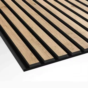 Eco Fabric Thick Wood Slat Modern Acoustic Panels 240×60 Soundproof Wall Ceiling Panels Graphic Design Project Solution