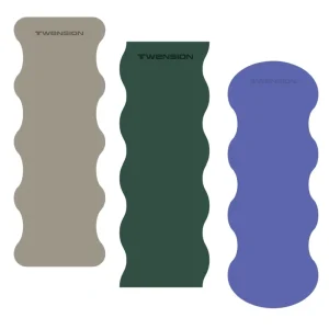 Eco-Friendly 5mm PU Non-Slip Yoga Mat Wavy Oval Pilates Studio Arch Exercise Mat with Natural Rubber