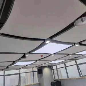 Eco-Friendly Acoustic Ceiling Panels with Circle Square Ceiling Panels Factory Direct Soundproof Ceiling Panel Custom Designs