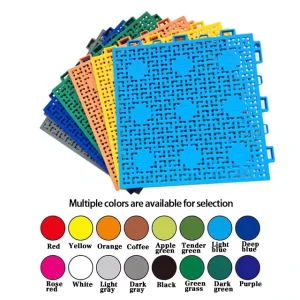 Eco Friendly Anti Slip Interlocking Modular Plastic Tiles Multi Game Court Flooring for Basketball Volleyball Tennis