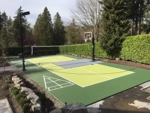 Rubber Eco Friendly Outdoor Playground Flooring Waterproof Pickleball Basketball Court Tiles Floor Mat
