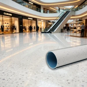 Eco-Friendly Anti-Slip Vinyl Rigid Core PVC Flooring with Plain Surface for Office Use Indoor
