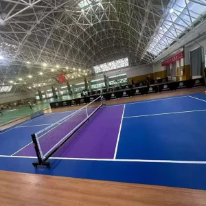 Eco-Friendly Customized Vinyl Gym Flooring Mats for Multi-Sport Pickleball Courts, Commercial Use