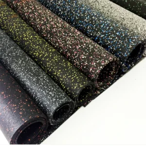 Eco-Friendly EPDM Rubber Indoor Gym Flooring Mats Coil for Kids Shock Absorbing Cushion Customizable Unisex