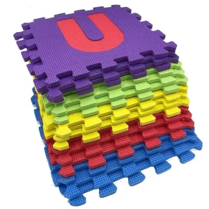 Eco-Friendly EVA Foam Baby Play Mat Waterproof & Soft with Alphabet/Number Puzzles for Home Use Educational Games