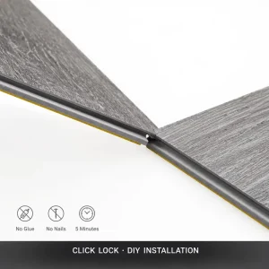Eco-Friendly Fireproof SPC Rigid Core Flooring with Indoor UV Coating Click-Lock System