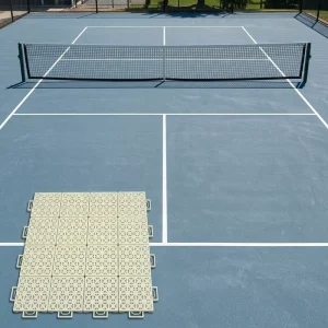 Eco Friendly Fireproof Waterproof PP Pickleball Tiles Low Maintenance All Weather Play Outdoor Flooring Easy Clean