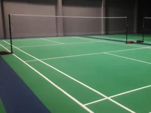 Eco Friendly Formaldehyde Free 6mm PVC Badminton Court Flooring for School Badminton Court