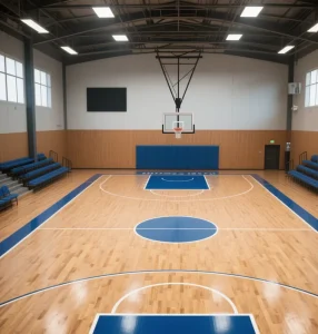 Eco Friendly Hardwood Indoor PVC Flooring Wood Grain for Tennis Basketball Court