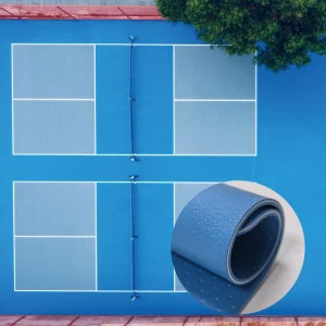 Eco Friendly Heavy Duty PVC Vinyl Pickleball Pitch Roll Mat Flooring for Indoor and Outdoor Non Slip Waterproof