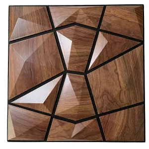 Eco-Friendly Herringbone Acoustic Panel Wood Veneer Soundproof Wall Board for TV Background
