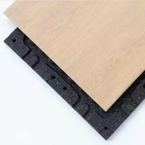 Eco Friendly High Density Anti static Imitation Wood Grain Rubber Floor Mat Durable Non Slip Flooring for Home Yard Gym