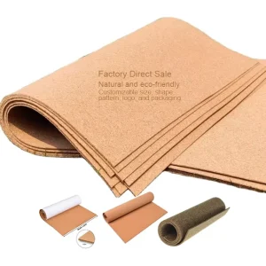 Eco Friendly High Density Cork Roll Sheet Custom 1-12mm Natural Flooring Underlayment for Indoor Outdoor Use Anti Bacterial
