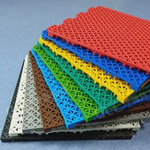 Eco-Friendly High Density Waterproof Polypropylene Suspended Interlocking Floor Tiles Durable Lightweight Fire Resistant