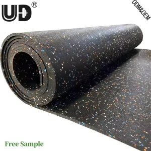 Eco-Friendly Industrial Grade High-Density Rubberized Flooring Sheet Roll Anti-Fatigue Workshop Warehouse Stability