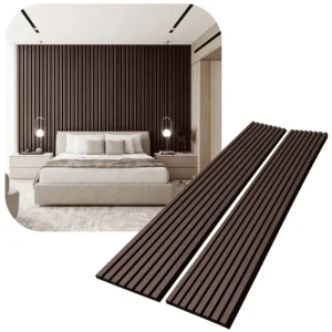 Eco Friendly Interior Designing Akupanel Ceiling Sound Absorbing Wood and Pet Acoustic Slat Wall Panels for Stadium