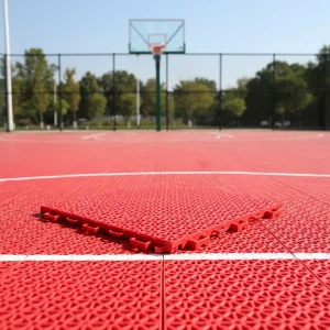Eco Friendly Interlock Sports Floor Modular Floor for Sports Court With UV Protection for Outdoor Futsal Courts