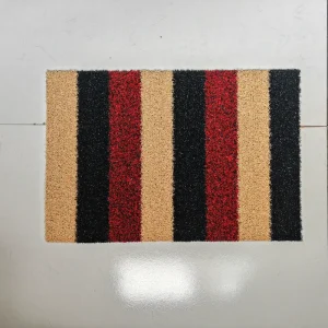 Eco-Friendly Modern Striped Non-Slip Durable Polypropylene Door Mat Outdoor Floor Carpet Welcome Mat Home Hotel Front