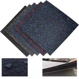 Eco-Friendly Non-Slip Rubber Gym Flooring Tiles, Sound Absorption and Noise Reduction