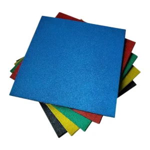 Eco Friendly Non Toxic Rubber Floor Mats for Home Gym Outdoor Playground Anti Slip Wear Resistant Rubber Flooring Tiles