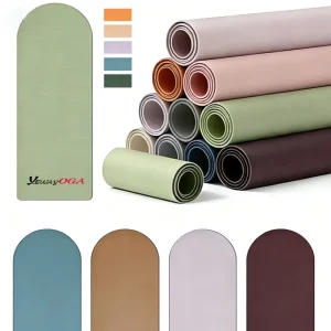 Eco-Friendly PU Rubber Yoga Mat Sweat-Resistant Anti-Slip Fitness Exercise Mat Factory