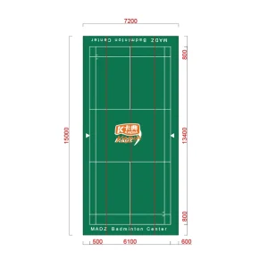 Eco Friendly PVC Indoor Sports Flooring Badminton Table Tennis Floor Mats Artificial Grass Basketball Court KADIA