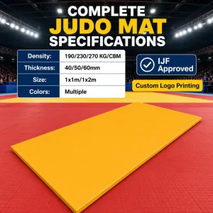 Eco-Friendly PVC Leather Judo Wrestling Tatami Mat Custom Color for Dojo Practice