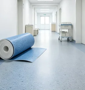 Factory Quality Assurance Eco Friendly Wear Resistant Waterproof Fireproof PVC Vinyl Wide Plank Flooring Hospital Kitchen Indoor