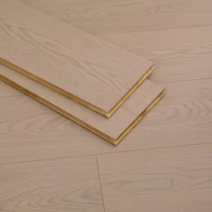 Eco-Friendly Pine Solid Core Three Layer Engineered Wood Flooring Click Lock Gym Use Modern Design Certified