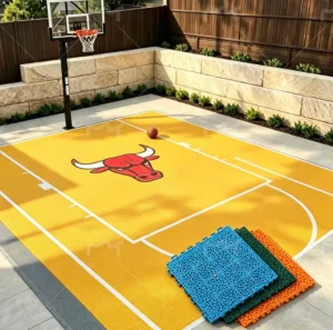 Eco-Friendly Plastic Gym Sports Court Flooring Interlocking PP Plastic Tiles for Backyard Basketball