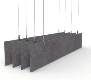 Eco Friendly Polyester Fiber Acoustic Ceiling Panel Soundproof Baffle Tile for Bedroom Hall Hotel Apartment Living Room NRC 0.9