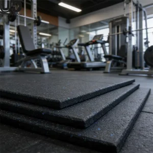 Eco Friendly Recycled Rubber Gym Flooring Tiles High Density Durable 10mm-30mm Thickness CE Certified Gym Flooring