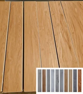 Eco Friendly Rigid SPC Vinyl Flooring with Click Lock System Waterproof Textured Surface for Apartment Bedroom & Corridors