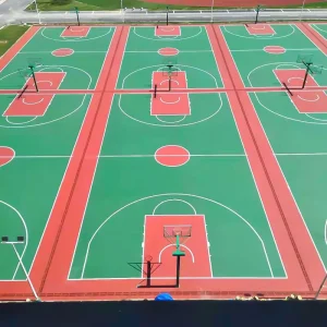 Outdoor Sports Flooring Acrylic Backyard Basketball Anti-slip Sports Court Tiles Modular Portable