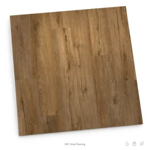 Eco-Friendly SPC Click Flooring with UV Coating Vinyl Plank Flooring Scratch-Resistant IXPE Underlay