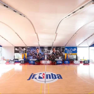 Eco Friendly Solid Wood Sports Flooring FIBA Level Indoor Futsal Basketball Courts Durable Soft Waterproof Fireproof