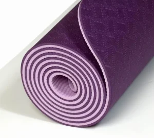 Eco-Friendly TPE Yoga Mat Non-Slip Fitness Exercise Pad With Carry Strap