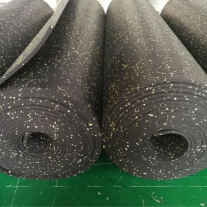 Eco-Friendly Tires Scraps No Odor Gym Rubber Flooring Roll
