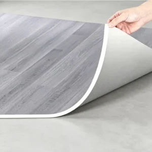 Eco Friendly Vinyl Plank Waterproof Wide Size Plastic Flooring Plain Indoor Use Kitchen Commercial School