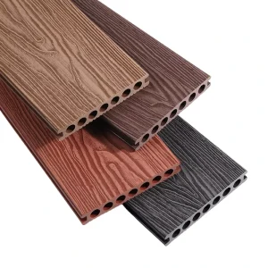Eco Friendly WPC Decking Wood Plastic Composite Flooring Low Maintenance Outdoor Use