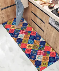 Eco-Friendly Water-Absorbent Non-Slip Kitchen Floor Mat Long Carpet Rug