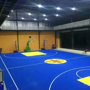 Eco-Friendly Water-based Full PUR SPU School Use Basketball Court System Pickleball Elastic Paint Outdoor Multi-function Flooring