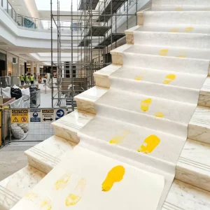 Eco-Friendly Waterproof Breathable 100% Polyester Self-adhesive Floor Protective Painter Fleece