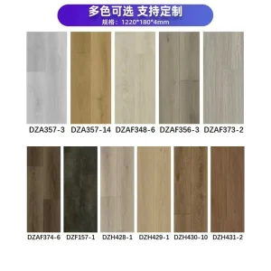 Eco-Friendly Waterproof Click-Lock SPC Flooring with Wood-Grain Surface for Indoor Bedrooms