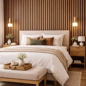 Eco Friendly Wood Slat Acoustic Panel Soundproof Wall Panel for Apartment Interior Wall Decoration Projects
